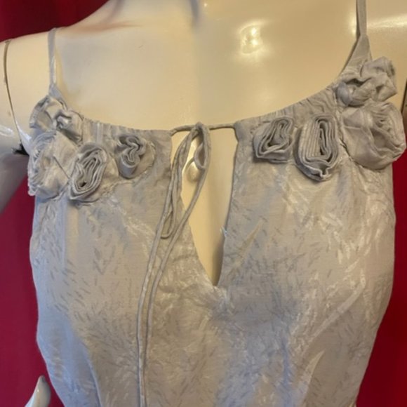 Ann Taylor Loft Blue Silk Blend Dress Size 4 - Picture 4 of 9